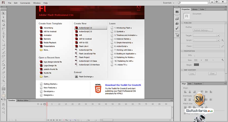 Adobe Flash Professional CS6 - скачать программу Adobe Flash Professional  CS6 .481 Rus бесплатно