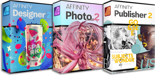 Affinity Designer 2,Affinity Photo 2,Affinity Publisher 2